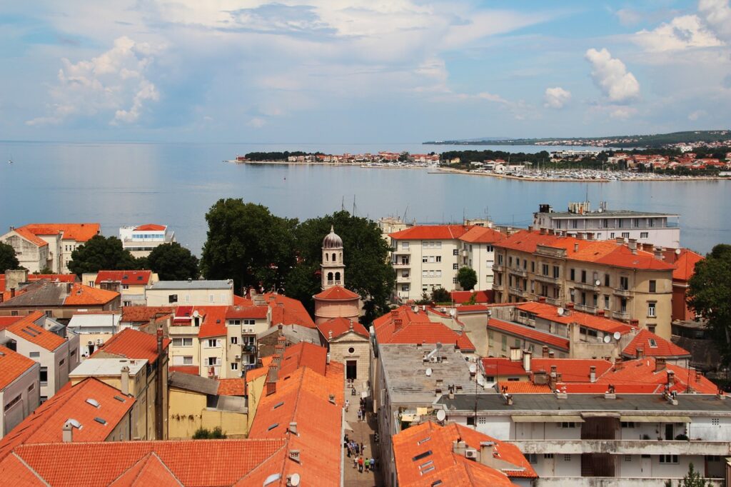 Zadar (Zára) Horvátország tengerpart